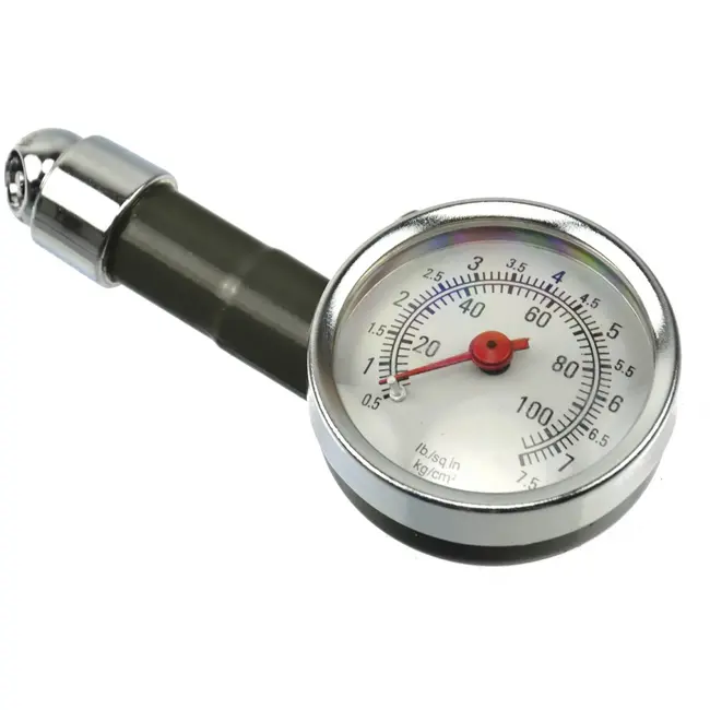 GEKO Luchtdrukmeter - Metaal - Nauwkeurige Meting - 45° Hoekstuk - Drukontlastknop