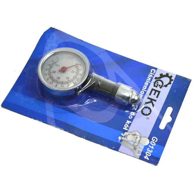 GEKO Luchtdrukmeter - Metaal - Nauwkeurige Meting - 45° Hoekstuk - Drukontlastknop