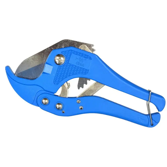 GEKO Plastic pijpsnijder - Ratchet mechanisme - Aluminium - RVS mes - 42 mm