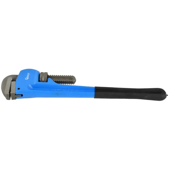 GEKO Zware pijptang - robuust gietijzer - verstelbare bek - 70 mm capaciteit - 45 cm lengte