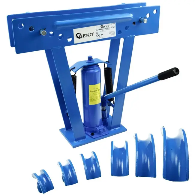 GEKO Hydraulische pijpenbuiger - 12 ton - robuust staal - vloerstaand model