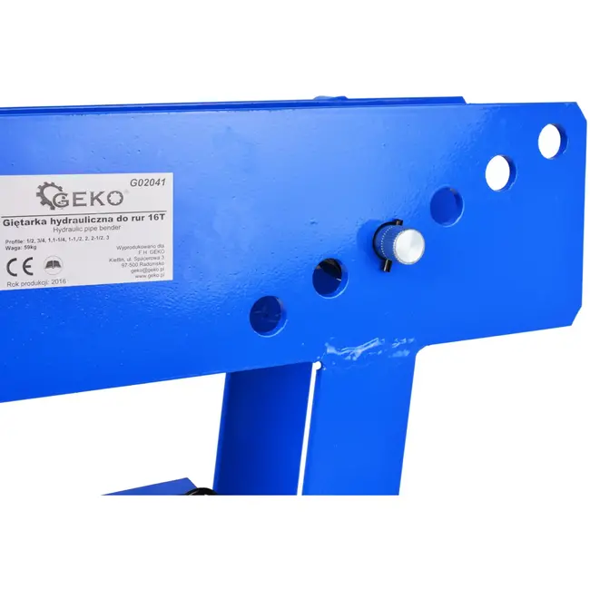 GEKO Hydraulische pijpenbuiger - 16 ton - robuust staal - vloerstaand model