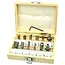 GEKO Freesbits set - HSS staal - 8mm schacht - 12-delig - Inclusief houten koffer