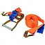 GEKO Ratelspanband met J-haken - 6 m - 5000 kg - Polyester - 50 mm breed