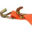 GEKO Ratchet spanband - 4m - 2000 kg - polyester - met J-haken
