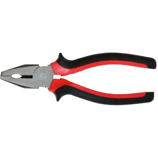 GEKO Combinatietang - Staal - 160mm - Rood/Zwart - Voor Diverse Toepassingen