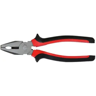 GEKO Combinatietang - 200mm - Staal - Rood/Zwart - Veelzijdig Gebruik