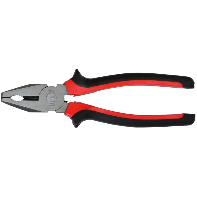 GEKO Combinatietang - 200mm - Staal - Rood/Zwart - Veelzijdig Gebruik