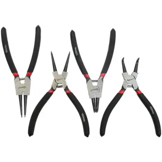 GEKO Circliptangenset - 4 stuks - CrV staal - Antislip handgrepen - 160mm