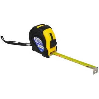 GEKO Rubberen meetlint - 5 m - 19 mm - stevige grip - lichtgewicht ontwerp