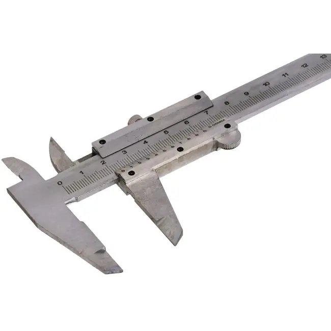 GEKO Vernier schuifmaat - roestvrij staal - 150 mm - precisie 0,05 mm - met opbergdoos