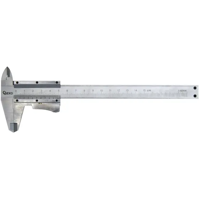 GEKO Vernier schuifmaat - precisie meting - roestvrij staal - 150 mm - auto-lock