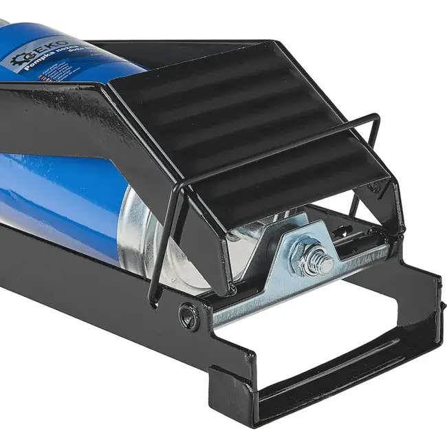 GEKO Enkelcilinder voetpomp - anti-slip - 80x130 mm - 0-6 bar - staalconstructie