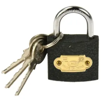 GEKO Lichtgewicht hangslot - gietijzer en staal - 32 mm - inclusief 3 sleutels