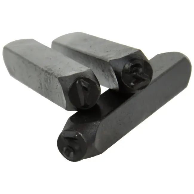 GEKO Cijferponsen set - 9 stuks - 6 mm - koolstofstaal