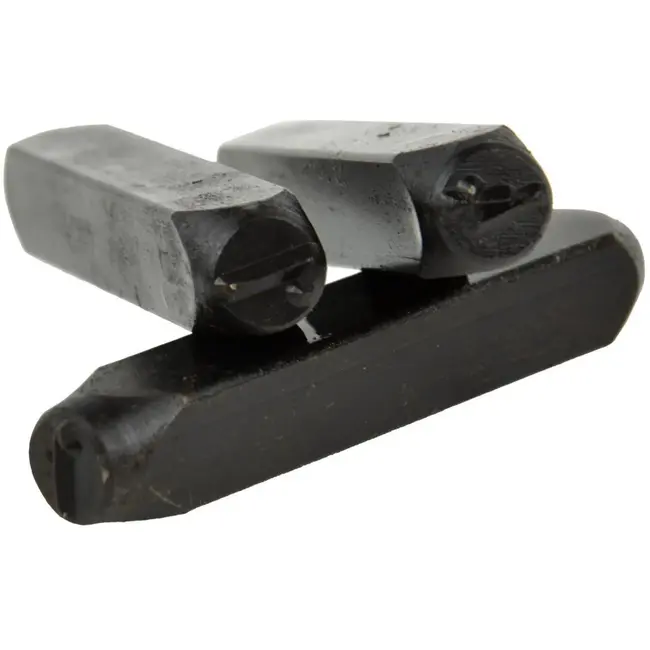 GEKO Cijferponsen set - 9 stuks - 8 mm - koolstofstaal - in kunststof doos