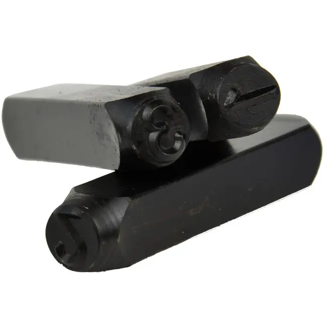 GEKO Cijferponsen set - 9 stuks - 4 mm - koolstofstaal - in kunststof doos