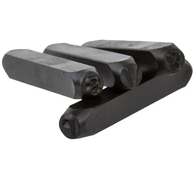 GEKO Letterponsen set - 27-delig - 8 mm - koolstofstaal - met opbergdoos