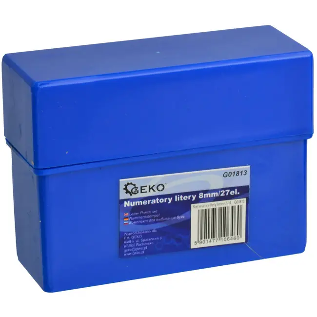 GEKO Letterstempels - 8 mm - 27-delig - Koolstofstaal