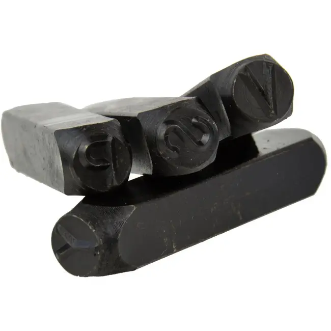 GEKO Letterstempelset - 27-delig - 10 mm - Koolstofstaal - Inclusief &-teken