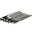GEKO Lederen holpijp set - 6 stuks - 2.8-8 mm - Staal - Voor leer en rubber
