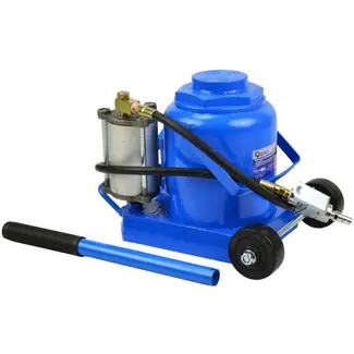 GEKO Hydraulische fleskrik - 50 ton - pneumatisch en handmatig - 265-425 mm - veiligheidssysteem