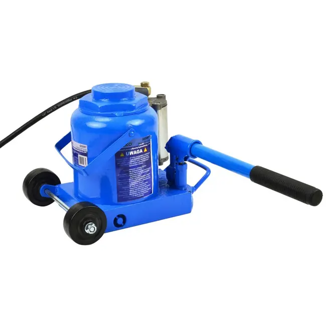 GEKO Hydraulische fleskrik - 50 ton - pneumatisch en handmatig - 265-425 mm - veiligheidssysteem