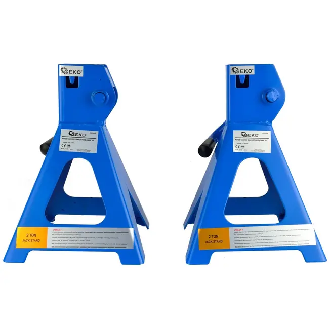 GEKO Stevige assteunen - 2 ton draagvermogen - Verstelbare hoogte - Set van 2