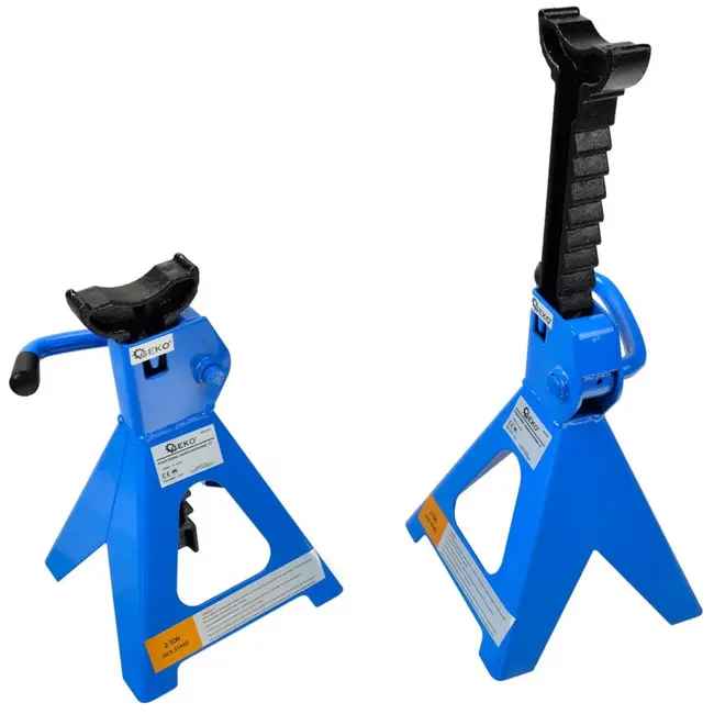 GEKO Stevige assteunen - 2 ton draagvermogen - Verstelbare hoogte - Set van 2