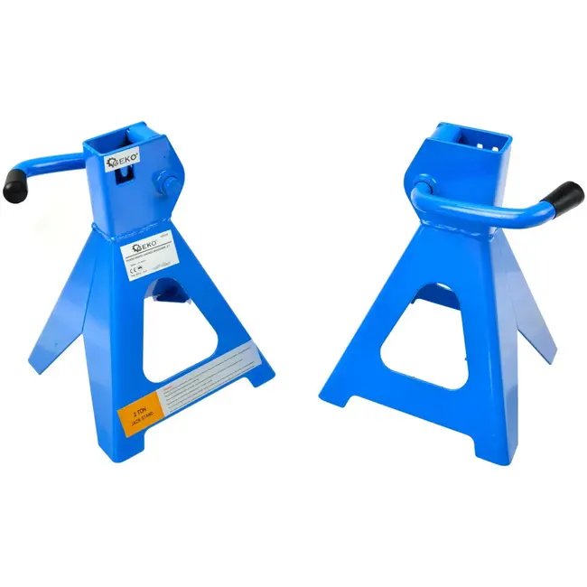 GEKO Stevige assteunen - 2 ton draagvermogen - Verstelbare hoogte - Set van 2