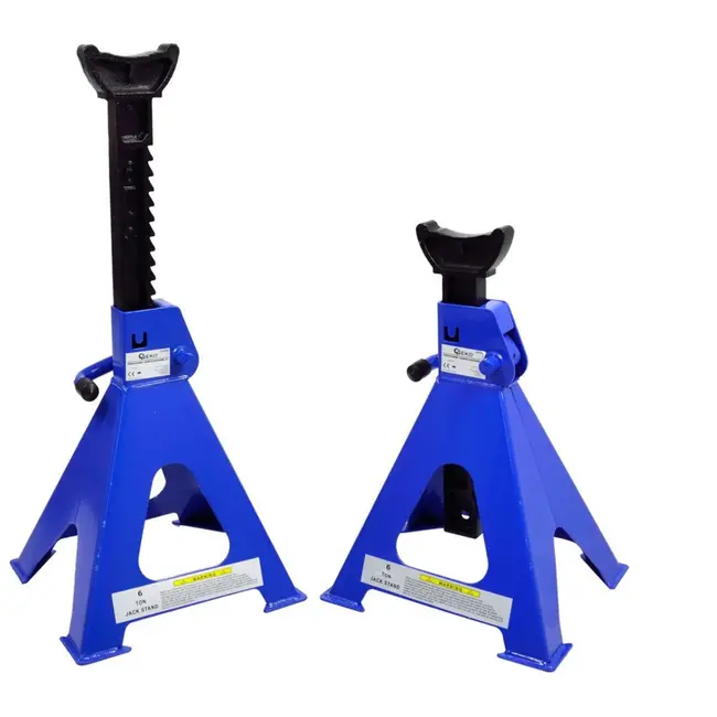 GEKO Stevige assteunen - 6 ton draagvermogen - Verstelbare hoogte - Set van 2