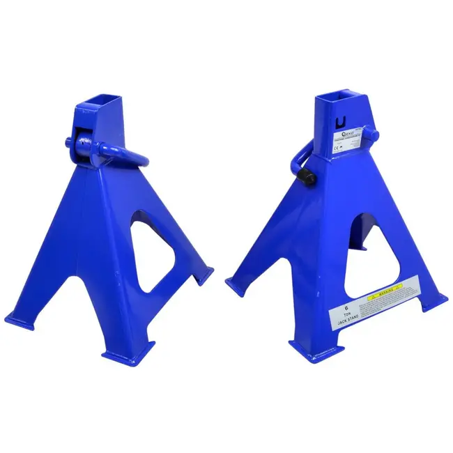 GEKO Stevige assteunen - 6 ton draagvermogen - Verstelbare hoogte - Set van 2