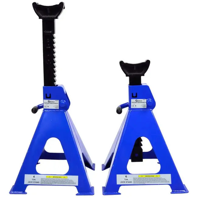 GEKO Stevige assteunen - 6 ton draagvermogen - Verstelbare hoogte - Set van 2