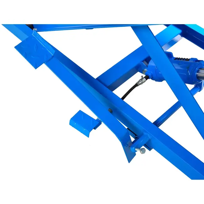 GEKO Motorheftafel - Hydraulisch - 450 kg - Blauw - 175-750 mm - Met voetbediening