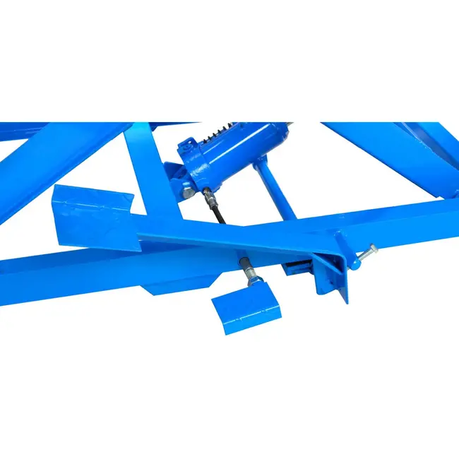 GEKO Motorheftafel - Hydraulisch - 450 kg - Blauw - 175-750 mm - Met voetbediening