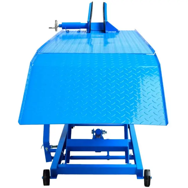 GEKO Motorheftafel - Hydraulisch - 450 kg - Blauw - 175-750 mm - Met voetbediening