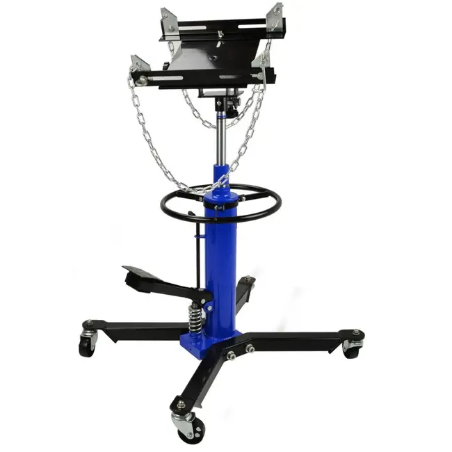 GEKO Hydraulische transmissiekrik - 2-traps - 500 kg - voetpomp - 1750 mm hefbereik