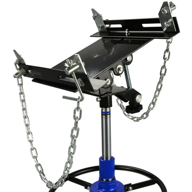 GEKO Hydraulische transmissiekrik - 2-traps - 500 kg - voetpomp - 1750 mm hefbereik