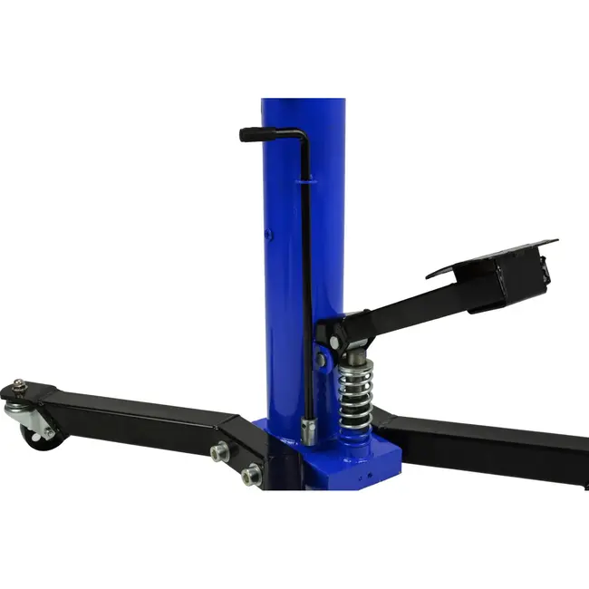 GEKO Hydraulische transmissiekrik - 2-traps - 500 kg - voetpomp - 1750 mm hefbereik