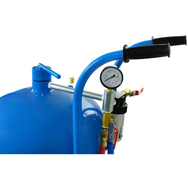 GEKO Zandstraalcabine - 76L - Mobiel - Inclusief Accessoires - Stabiele Poten