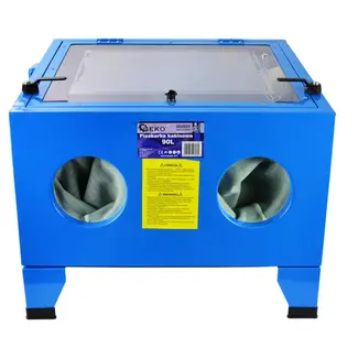 GEKO Zandstraalcabine - 90L - Inclusief Verlichtingsset en Keramische Nozzles