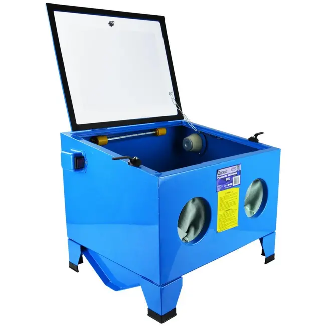 GEKO Zandstraalcabine - 90L - Inclusief Verlichtingsset en Keramische Nozzles