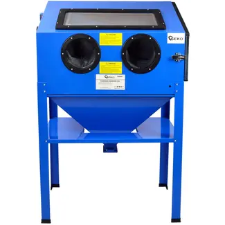GEKO Zandstraalcabine - 220L - Transparant venster - Inclusief 4 keramische nozzles