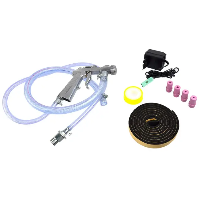 GEKO Zandstraalcabine - 220L - Transparant venster - Inclusief 4 keramische nozzles