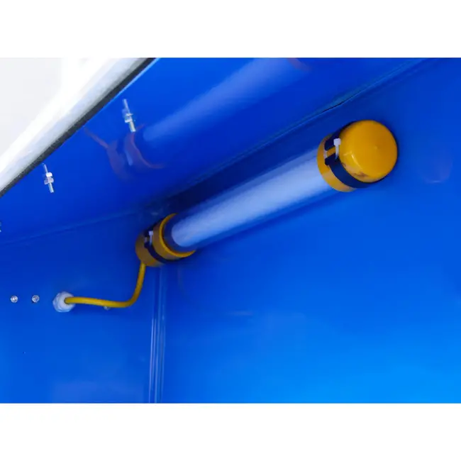 GEKO Zandstraalcabine - 220L - Transparant venster - Inclusief 4 keramische nozzles