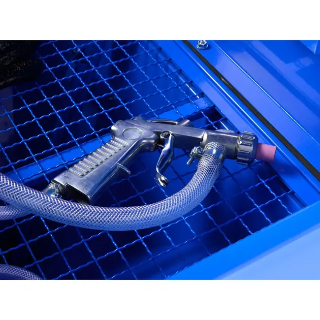 GEKO Zandstraalcabine - 220L - Transparant venster - Inclusief 4 keramische nozzles