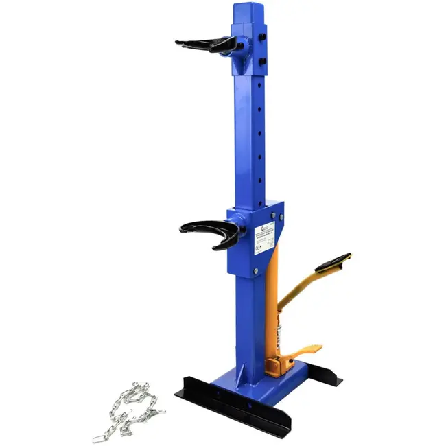 GEKO Hydraulische veercompressor - zware constructie - verstelbare hoogte - 1 ton capaciteit