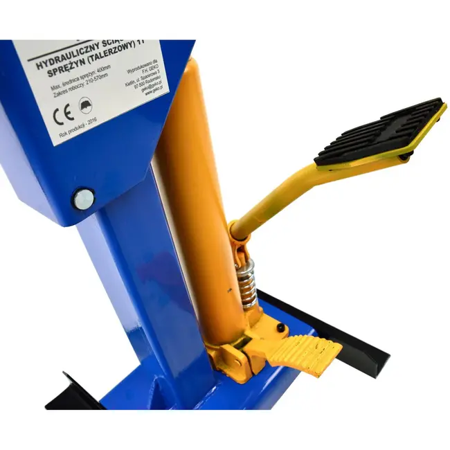 GEKO Hydraulische veercompressor - zware constructie - verstelbare hoogte - 1 ton capaciteit