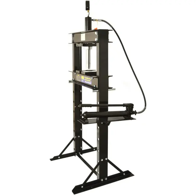 GEKO Hydraulische werkplaatspers - 20 ton - verstelbare werkhoogte - met drukmeter