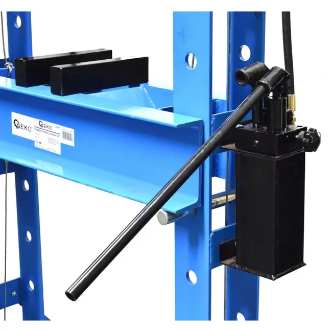 GEKO Hydraulische werkplaatspers - 50 ton - verstelbare werkhoogte - met manometer